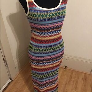 Colorful Striped Maxi Dress